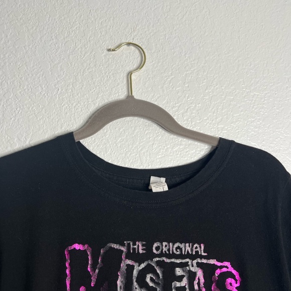The Misfits Black and Metallic Purple Graphic Tee Large - Picture 3 of 9